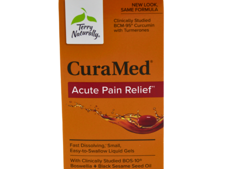 Terry Naturally CuraMed Acute Pain Relief 120ct **Free Shipping** Hot on Sale