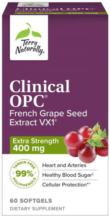 Terry Naturally Clinical OPC® Extra Strength 400mg 60ct **Free Shipping** Online Hot Sale