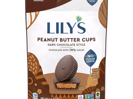 Lily s Dark Chocolate Style Peanut Butter Cups 3.2oz Sale