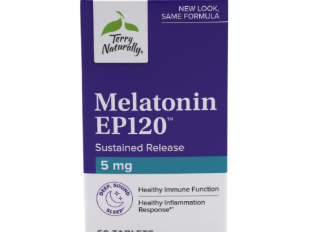 Terry Naturally Melatonin 5mg Sustained Release 60ct **Free Shipping** Cheap