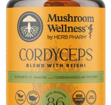 Mushroom Wellness by Herb Farm Cordyceps Blend with Reishi 90ct Online now