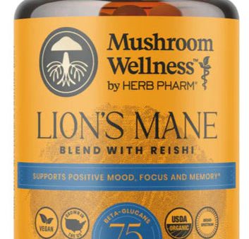 Mushroom Wellness by Herb Farm Lion s Mane with Reishi 90ct Supply