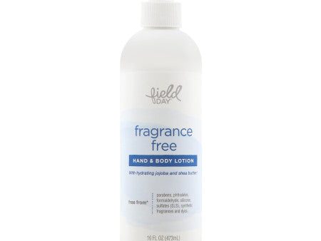 Field Day Hand & Body Lotion Fragrance Free 16oz Supply