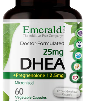 Emerald Labs DHEA 25mg + Pregnenolone 12.5mg 60ct Hot on Sale