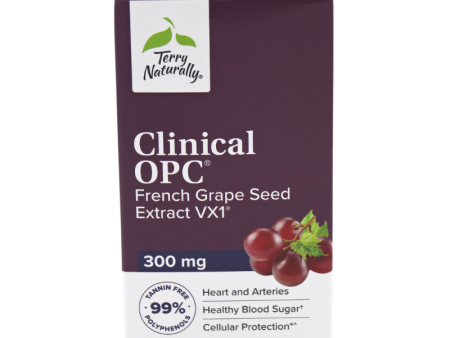 Terry Naturally Clinical OPC® 300mg 60ct **Free Shipping** Fashion