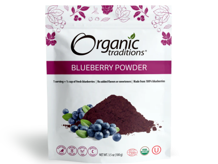 Organic Traditions Blueberry Powder 3.5oz Online Sale