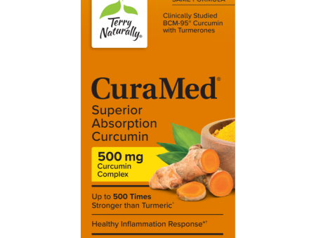 Terry Naturally CuraMed 500mg Vegan 60ct **Free Shipping** Cheap