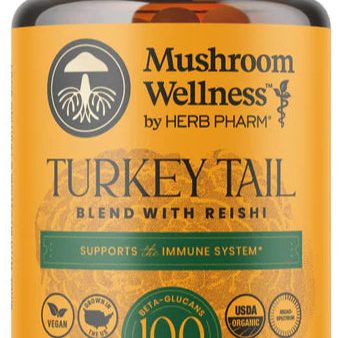 Mushroom Wellness by Herb Farm Turkey Tail Blend with Reishi 90ct Cheap