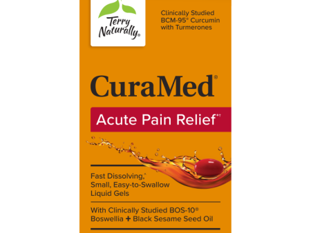 Terry Naturally CuraMed Acute Pain Relief 60ct **Free Shipping** Discount