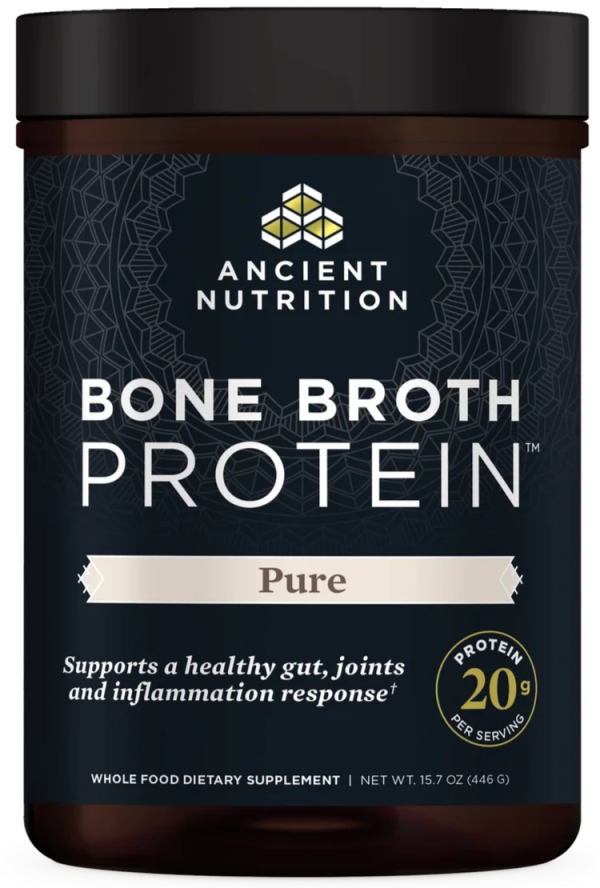 Ancient Nutrition Bone Broth Protein Pure 15.7oz Fashion