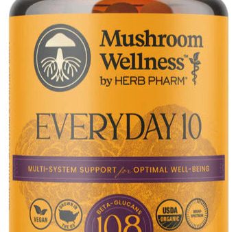 Mushroom Wellness by Herb Farm Everyday 10 Blend 90ct For Sale