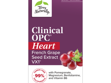 Terry Naturally Clinical OPC® Heart 60ct **Free Shipping** on Sale