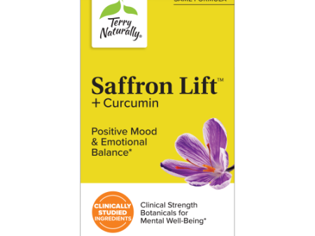 Terry Naturally Saffron Lift™ + Curcumin 60ct **Free Shipping** Supply