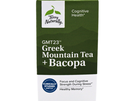 Terry Naturally GMT23™ Greek Mountain Tea + Bacopa 30ct **Free Shipping** Online now