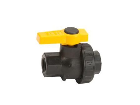 Banjo UV125FP - 1 1 4  Single Union Poly Valve with 225 Max PSI, 1 1 4  Pipe Size & 1 1 2  Opening Thru Ball Supply