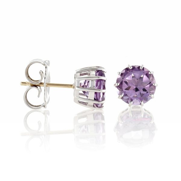 Dottie Earrings in Amethyst For Sale