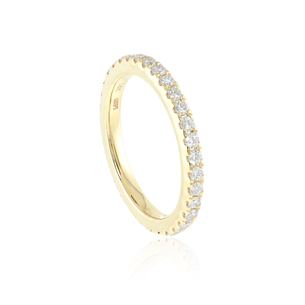 Diamond Yellow Gold Eternity Ring Online now