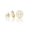 Gold Shou Stud Earrings Online Hot Sale