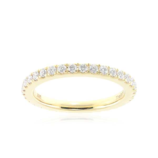 Diamond Yellow Gold Eternity Ring Online now