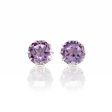 Dottie Earrings in Amethyst For Sale