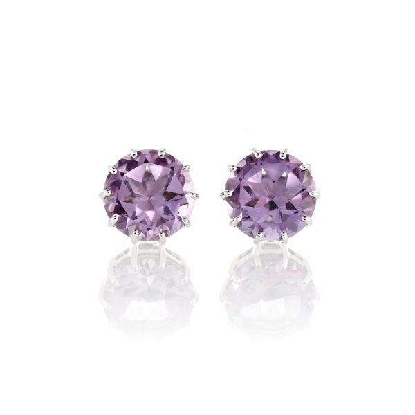 Dottie Earrings in Amethyst For Sale