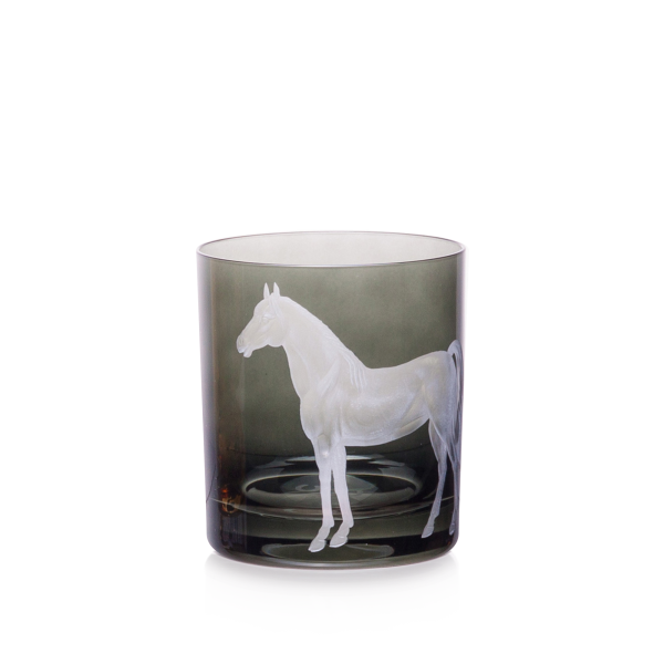 Barnyard Double Old-Fashioned Glass, Smoke Horse Online now