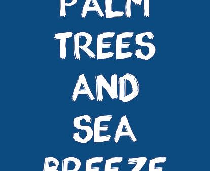 FMC286 - Palm Trees and Sea Breeze - 12x18 Cheap